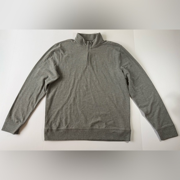 Sonoma Other - NWT Sonoma Men’s Essential Pique Quarter-Zip Heather Gray Size L